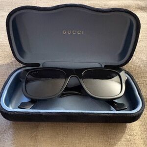 Gucci Dark Sunglasses with Case
